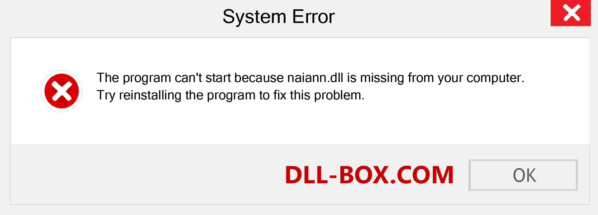  naiann.dll file is missing?. Download for Windows 7, 8, 10 - Fix  naiann dll Missing Error on Windows, photos, images